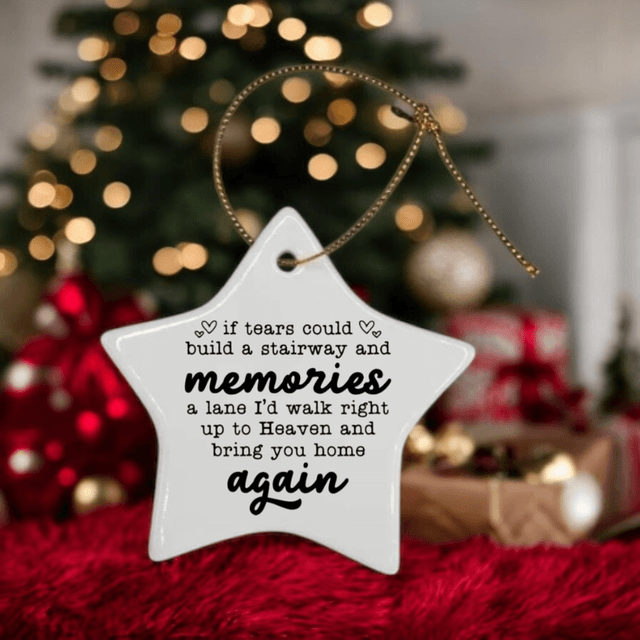 Ceramic Star Shaped Christmas Ornament
