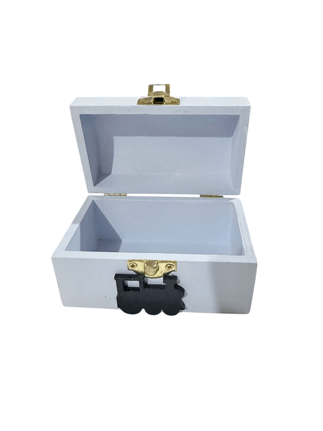 Extra Small Hand Painted Wooden Treasure Box